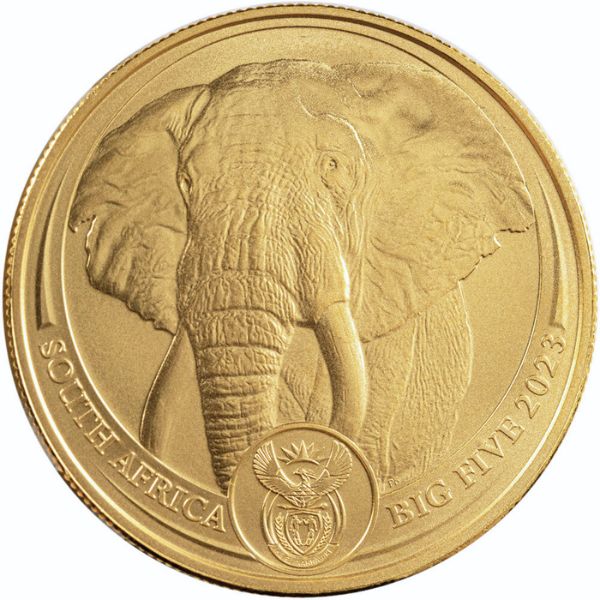 1 oz 2023 Gold Elephant "Big 5 Series"
