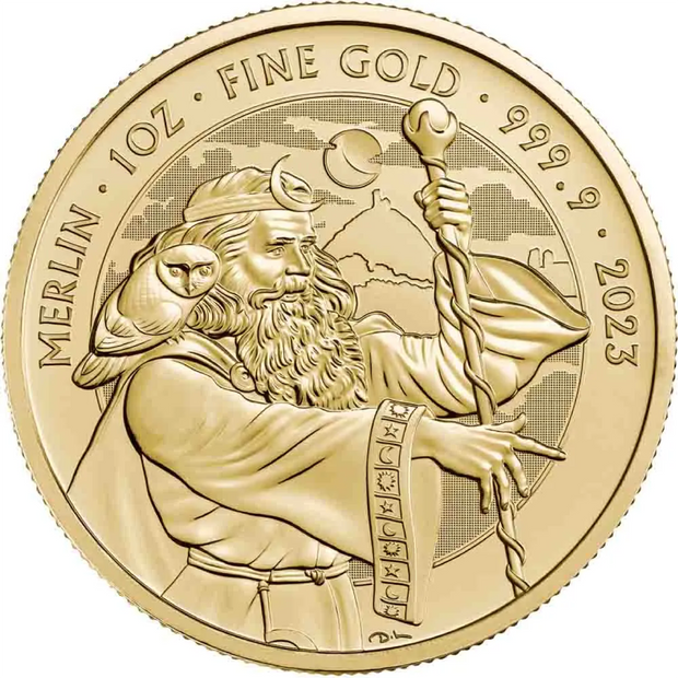 2023 1 oz Royal Mint Merlin Gold Coin