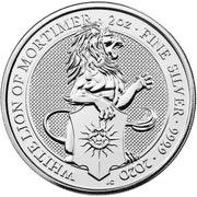 UK QB Silver White Lion 2 oz 2020