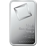 Silver Valcambi Bar 100 gram