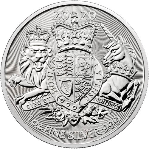 UK Silver Royal Arms 1 oz 2020